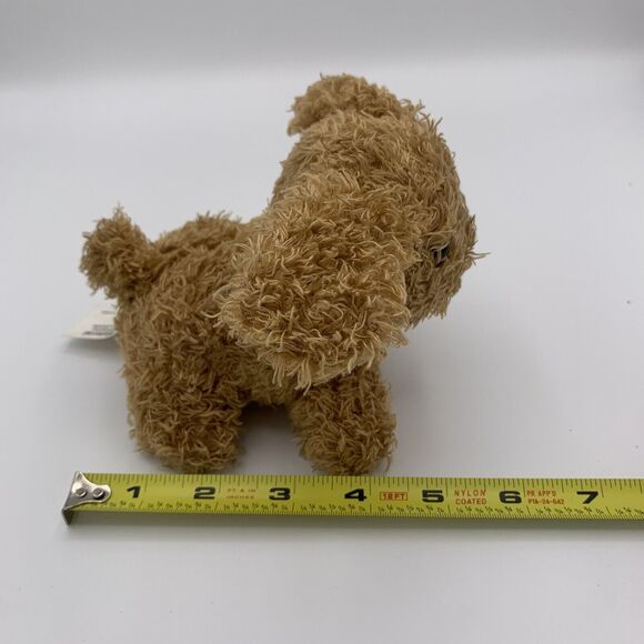 Small Brown Puppy Dog Plush Barking Voice Box Brooklyn Lollipops Cute Mini - Picture 9 of 9